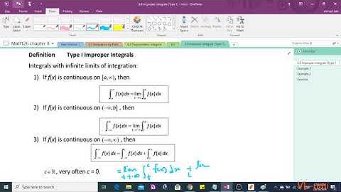 8 8 Improper integrals - Intro