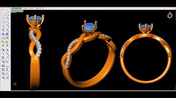 #twist_ring #diamond_ring #matrix_designe #jwellery #rhinoceros #3d #matrix #easy #ladiesring