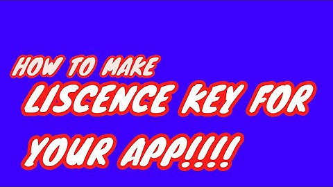 How to ADD LISCENCE KEY to your SKETCHWARE APP