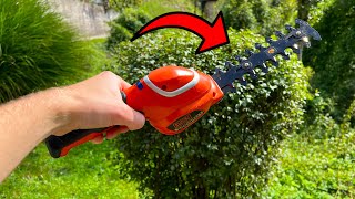 CHEAP Cordless Shrub Trimmer and Grass Shear TEST! (BLACK+DECKER)