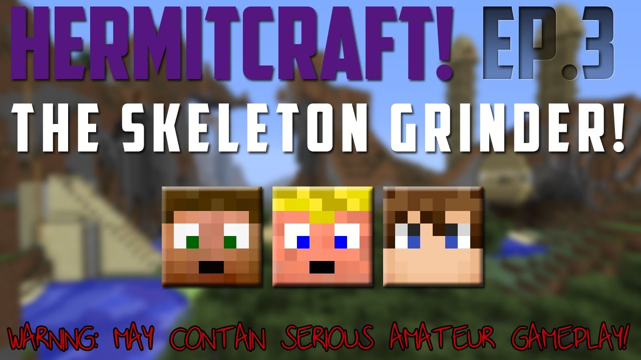 HermitCraft! - Ep.3 - The Skeleton Grinder - The Pixel Nerds