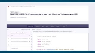 [Solved] SQLSTATE[HY000] [1045] Access denied for user 'root'@'localhost' (using password: YES) screenshot 4