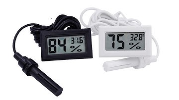 Mini LCD Digital Thermometer Hygrometer Fridge Freezer Temperature Humidity Meter