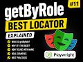 Playwright getByRole Explained | Best Locator Strategy for Beginners
