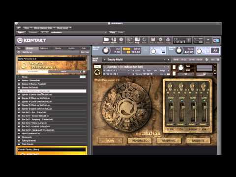 Evolution Series World Percussion 2.0: Interface Overview