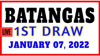 Stl Batangas results today 1st draw January 7, 2022