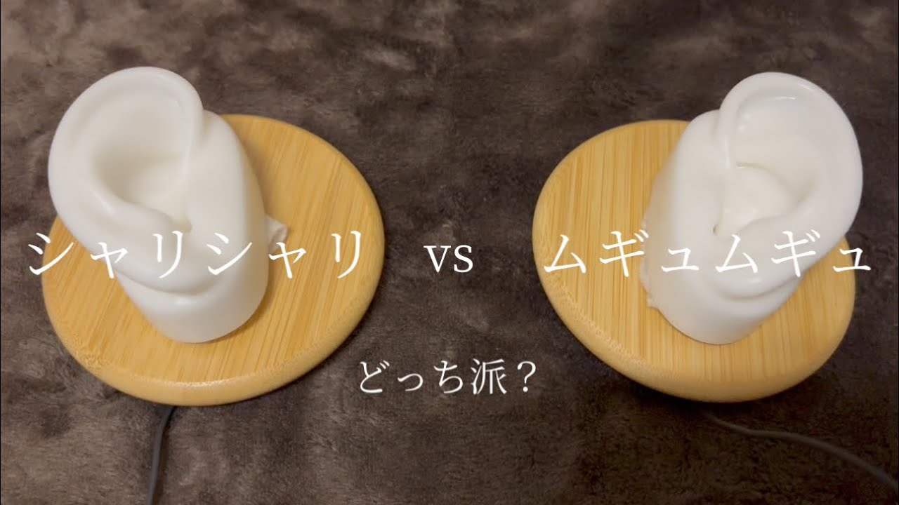 【ASMR】シャリシャリvsムギュムギュ…どっちが好き？【圧強め・声なし】