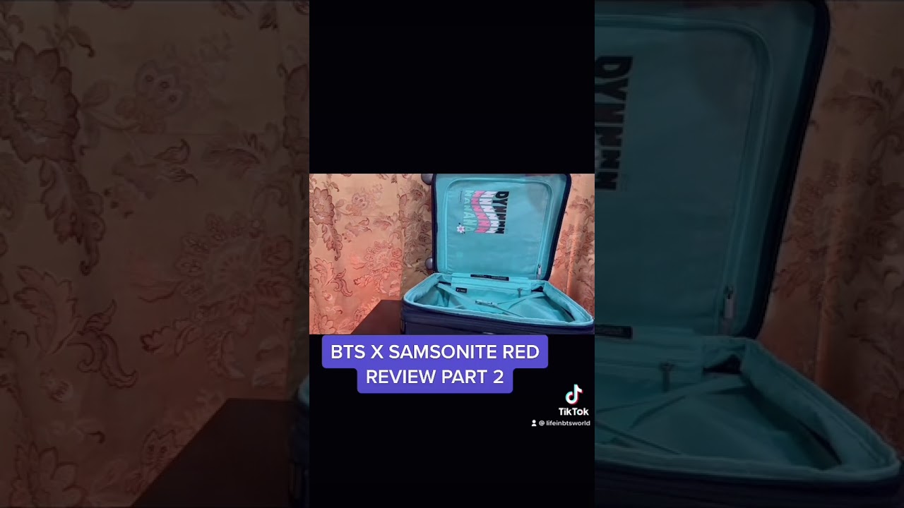 BTS x SAMSONITE RED LUGGAGE REVIEW