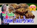 4 ingredients para sa napakasarap na NO BAKE GRAHAM CRACKER BROWNIES / with Food Costing