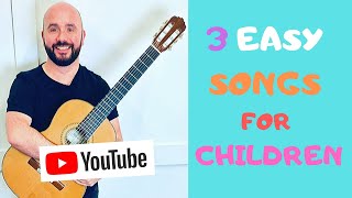Video thumbnail of "Easy Guitar Songs For Children (BEGINNER LEVEL)"
