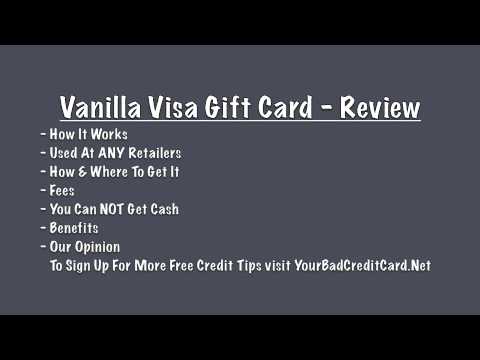 Vanilla Visa Gift Card Review