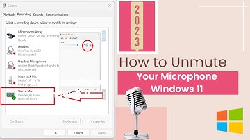 Fix Microphone Problems| How to Unmute your Microphone on Windows 11| Microphone not working? #2023