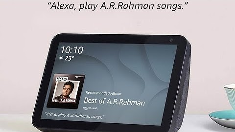 Introducing Echo Show 8 – Smart display with Alexa - 8" HD screen with stereo sound – Black