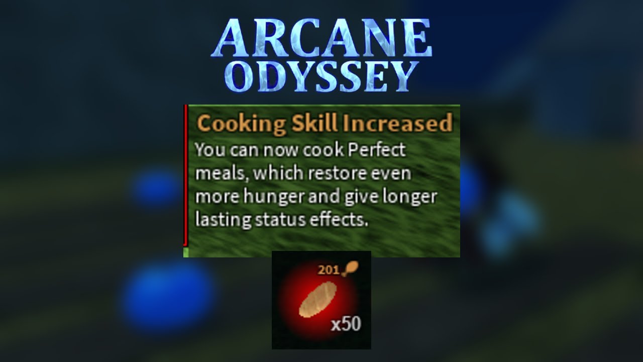 Cooking Sneak! Roblox Arcane Odyssey 