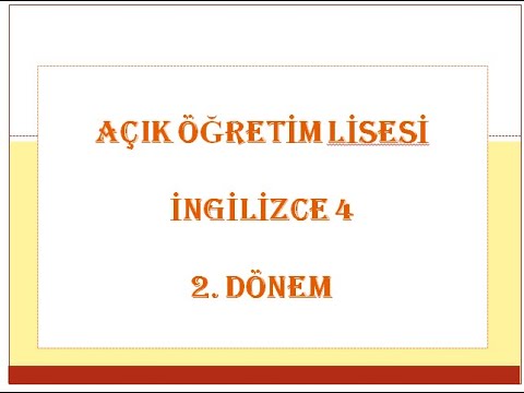 AÖL İNGİLİZCE 4 ÇOK BASİT SORU ÇÖZÜMLERİ DÖNEM 2