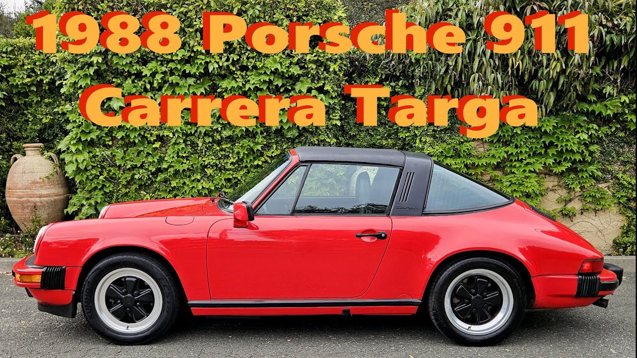 1988 Porsche 911 Carrera Targa [Guards Red] - YouTube