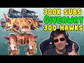 300k SUBS GIVEAWAY: 300 HAWKS! War Robots Mk2 Hawk Gameplay WR