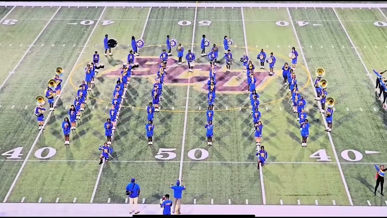 Mainland High School Buccaneer Marching Band halftime 8/15/2025