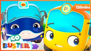100mph Speed Race | Go Buster | Kids Road Trip! | Kids Songs and Stories