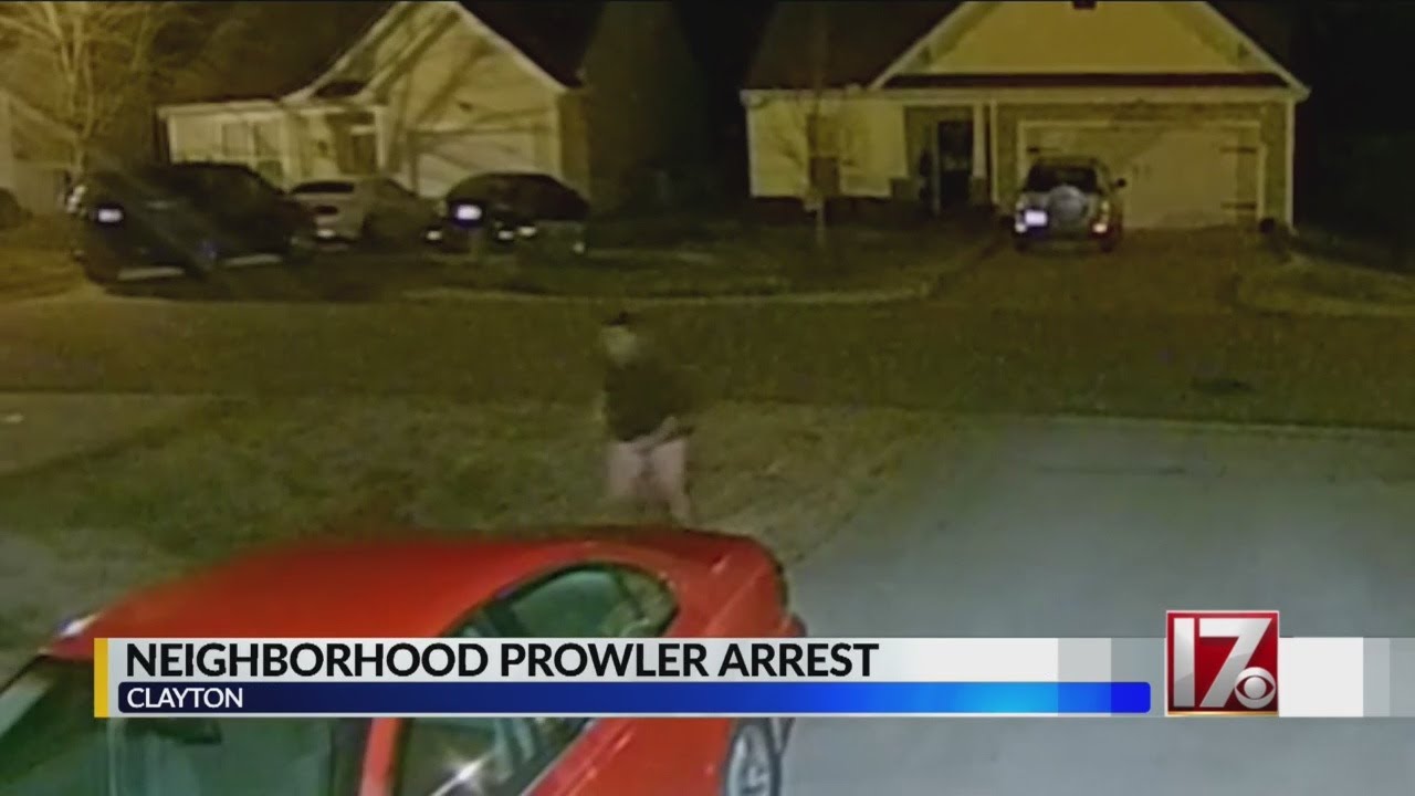 Clayton neighborhood prowler arrest YouTube