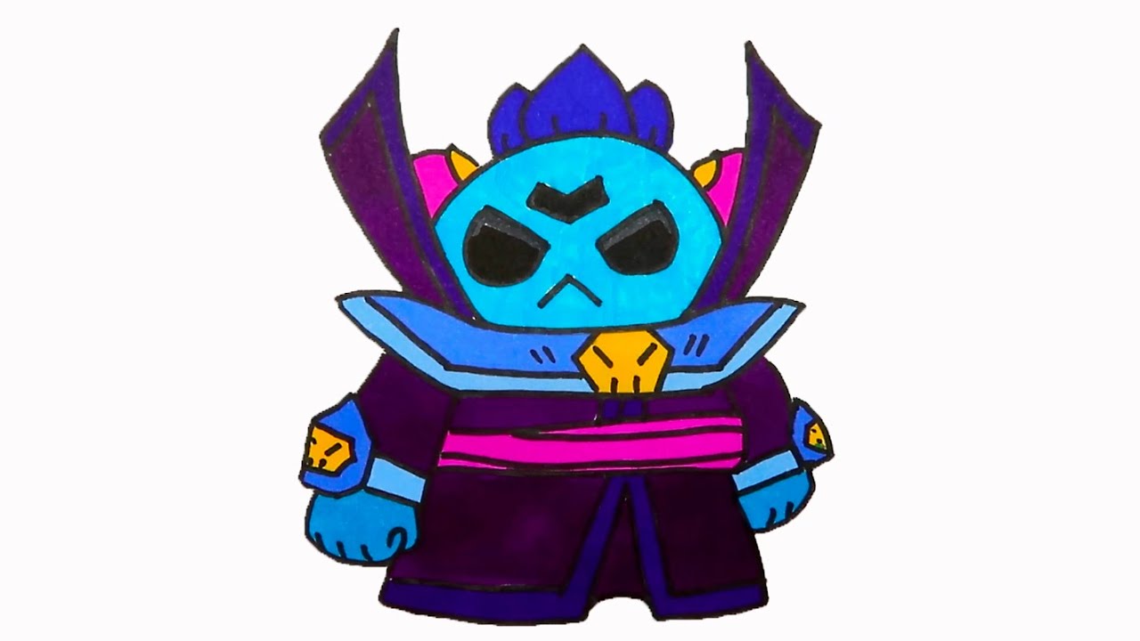 Coloring Dark Lord Spike Brawl Stars How To Draw Dark Lord Spike Brawl Stars Youtube - coloriage brawl stars spike dark lord