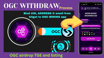 OGC WITHDRAW step by step || how to claim OGC from OGC app to Bitget exchange || Bind exchange UID