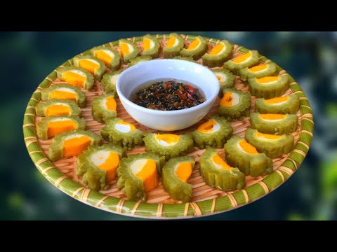 Mùa Hè Sắp Tới! Đã Đến Iúc Nấu Món Mướp Đắng Nhồi Trứng Hấp Để Giải Nhiệt