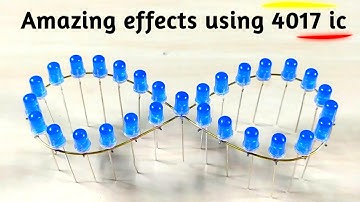 [NEW] Amazing Effect Running LED Chaser  LED Chaser Using 555 and 4017 ic