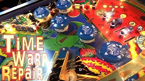 Solenoid Problems On A 1979 Williams TIME WARP Pinball Machine - Old School System 6 PCB Repair