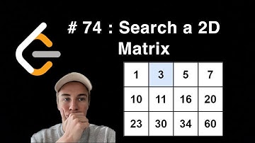 Search a 2D Matrix | # 74 Leetcode | Python3
