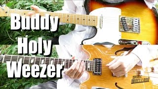 Buddy Holly - Weezer ( Guitar Tab Tutorial & Cover )