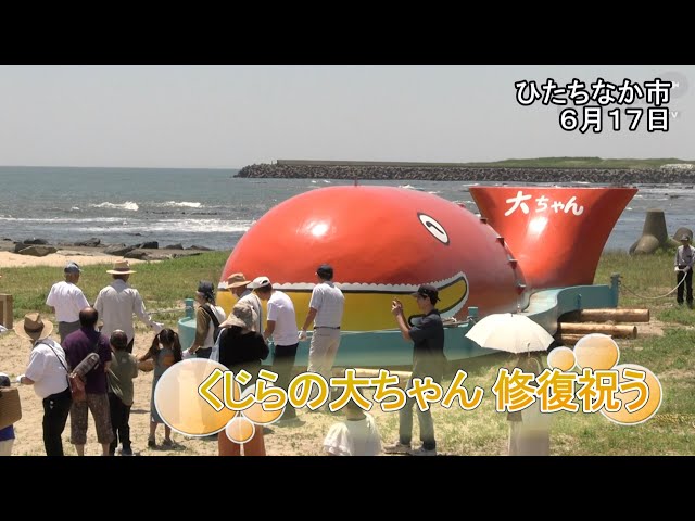 くじらの大ちゃん 修復祝う【いばキラキュース】R5.6.19 - YouTube