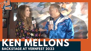 Backstage with Ken Mellons at VernFest 2023