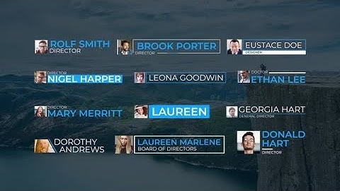 Modern Lower Thirds Motion Graphics Templates