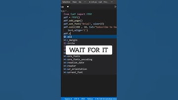 Generate pdf using python | #code_gyani | #shorts