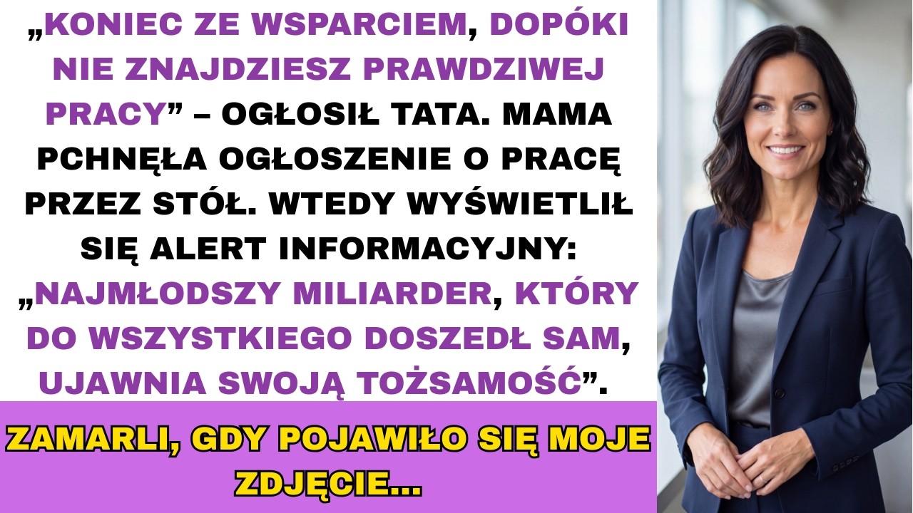 Siedziałam na poufnym posiedzeniu zarządu, gdy dostałam SMS-a od siostry: „Tata jest wściekły na twój profil na LinkedInie. Przygotowali prezentację w PowerPointcie. Godzina 19:00.” Wróciłam do...