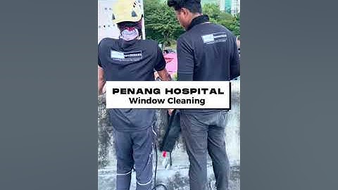 Hospital Pulau Pinang - Rope Access Window Cleaning by LKM Legacy Resources