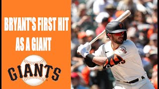 Kris Bryant First Hit\/Home Run As A Giant