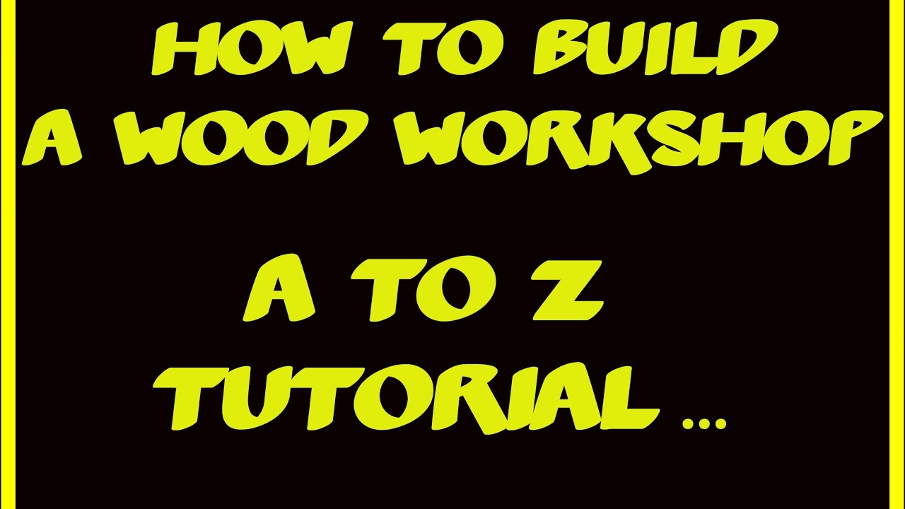 How to build a wood workshop || New workshop build part by part - YouTube