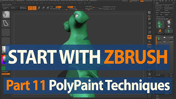 How to Start with ZBrush - PolyPaint Techniques - Part 11