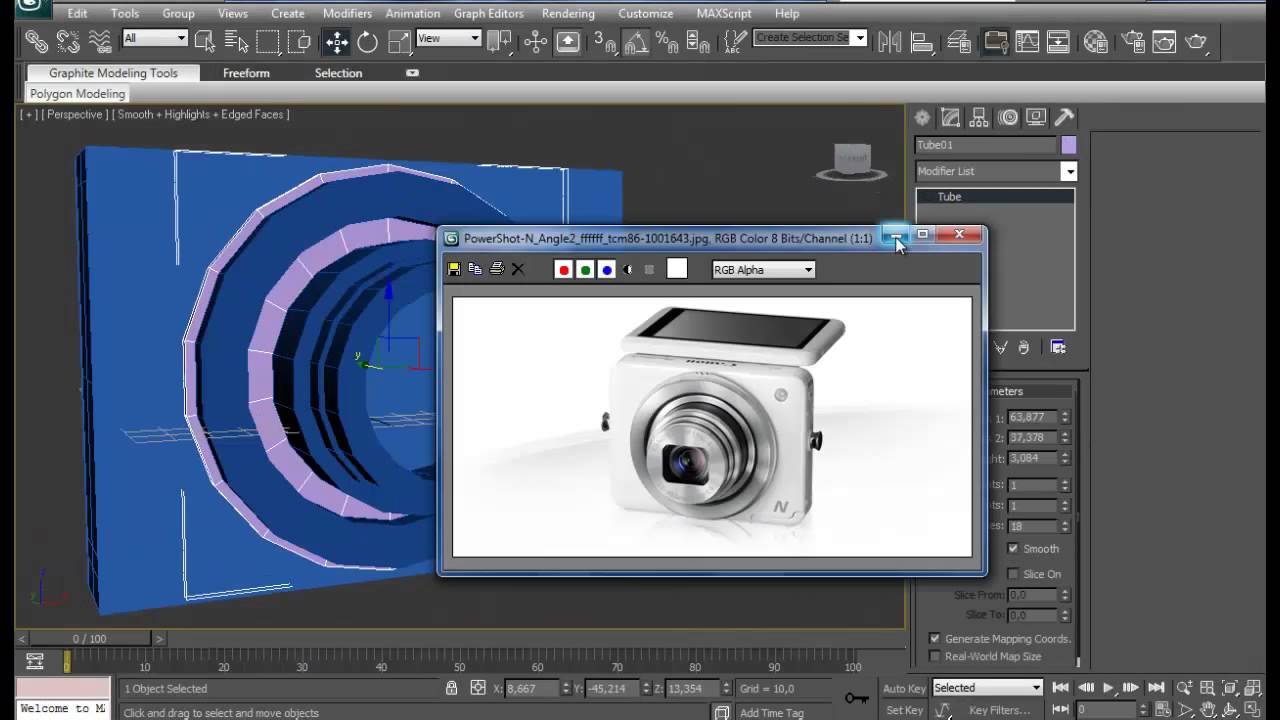 Speed Modeling Camera 3D Max - YouTube