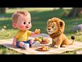 Jungle Cub Picnic 🐯🧺 Fun Kids Song | Animal Adventure Nursery Rhyme