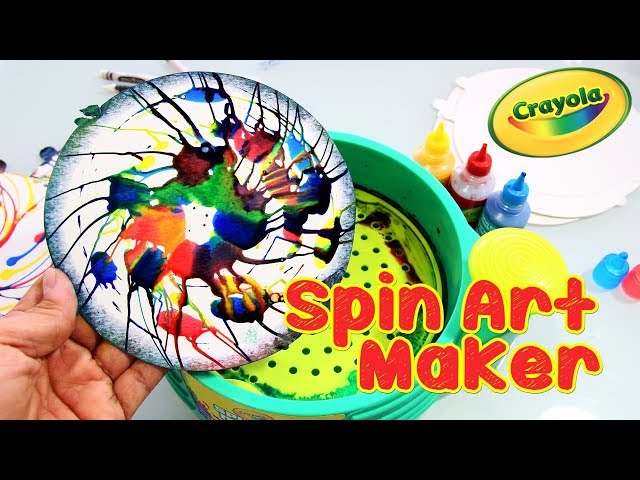 Paint Vortex Spin Art Machine With Paints and 20 Artboards Kids Craft Gift  6+