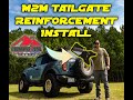 M2m tailgate reinforcement bracket install