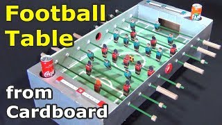How to make Football Table from Cardboard | How to Build Amazing Football Table Game