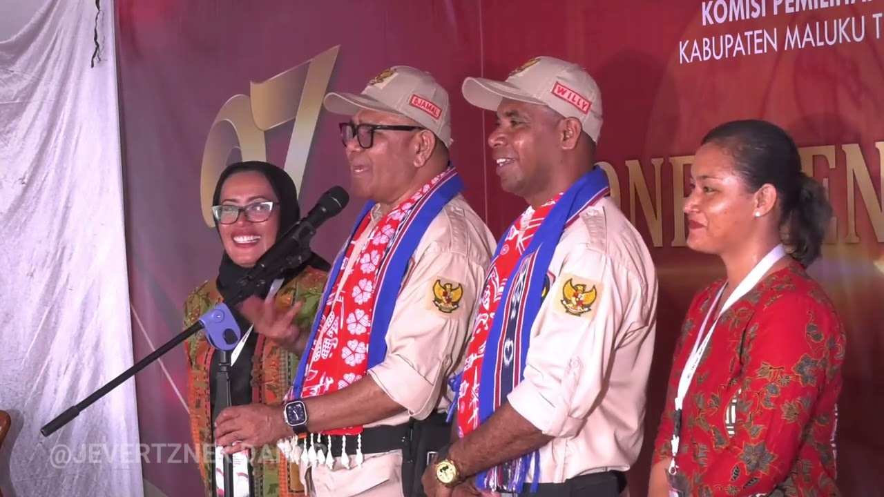 Konferensi Pers Pasangan Calon Bupati & Wakil Bupati Maluku Tenggara 