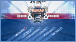 Menu do DVD e Ficha Técnica | Tradição Micareta Sertaneja  (vol. 1) - 2008
