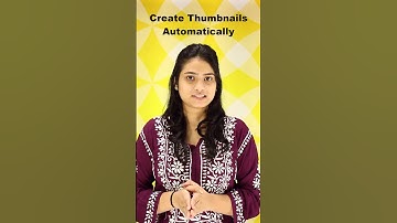 Create YouTube Thumbnails Automatically #shorts
