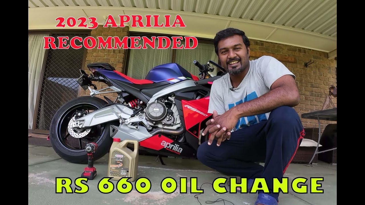 Aprilia RS 660 Oil Change DIY 2023 factory YouTube