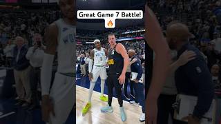 Nothing but RESPECT between The Timberwolves & Nuggets after game 7! 🔥🤝|#Shorts